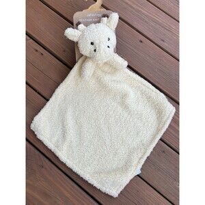 Levi and Emmie Lovey Baby Blanket Soft Yellow Giraffe Feather Plush New